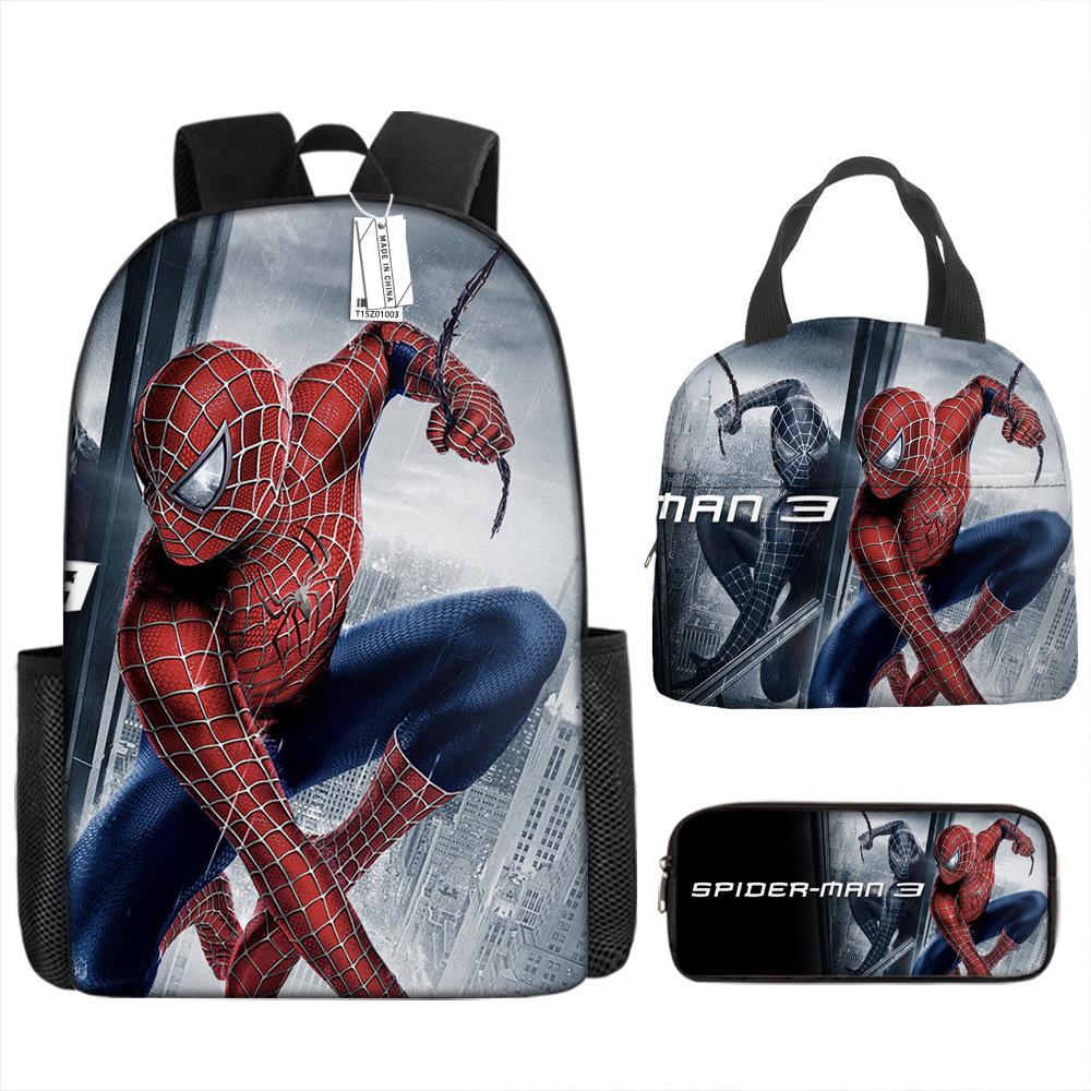Backpack Elementary School Bag Children'S Lunch Bag Pencil Case Three-Piece Set