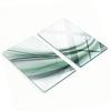 Two Decorative Tempered Glass Chopping Boards Abstract 2x30x52 Cm