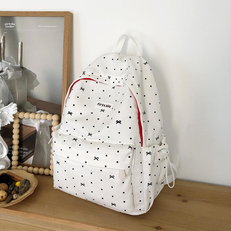 Printed Backpack Junior High School Student Lightweight Schoolbag Women's Travel Large Capacity Backpack