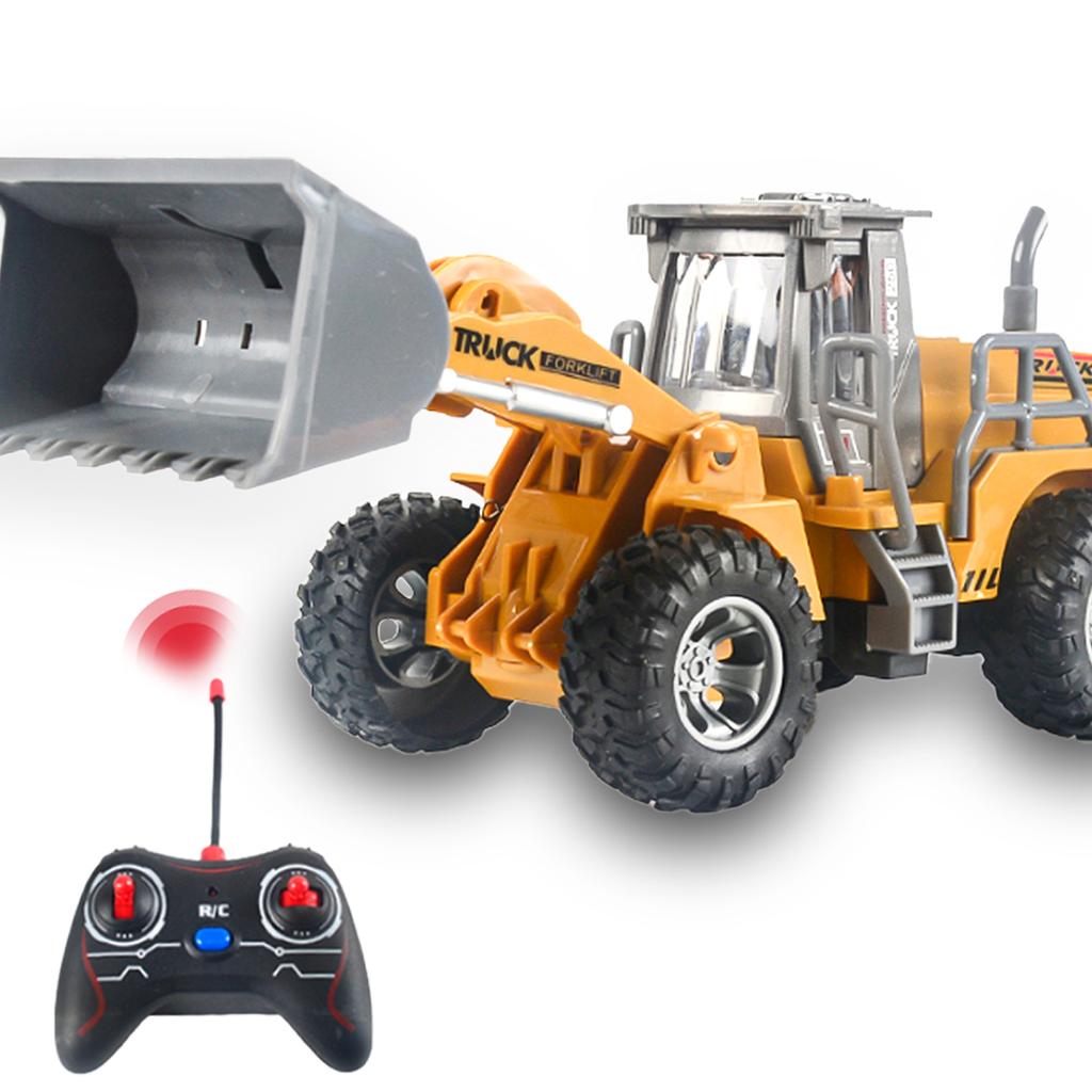 Construction Loader Excavator Toy,  Wireless Remote Control Excavators Digger Vehicles Engineering Car Toys Excluding Batteries