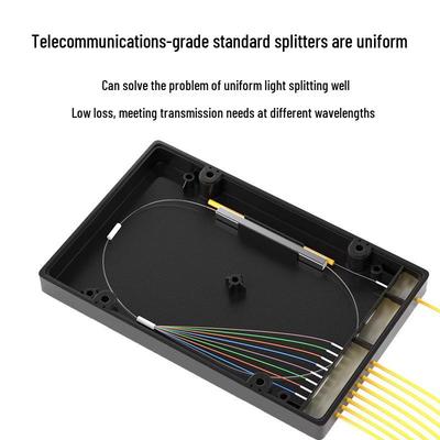 Telekommunikations-Glasfaser-Kassetten-Splitter, FC/SC-Schnittstelle, Erhältlich in 1x2, 1x4, 1x8, 1x16, 1x32 Optionen