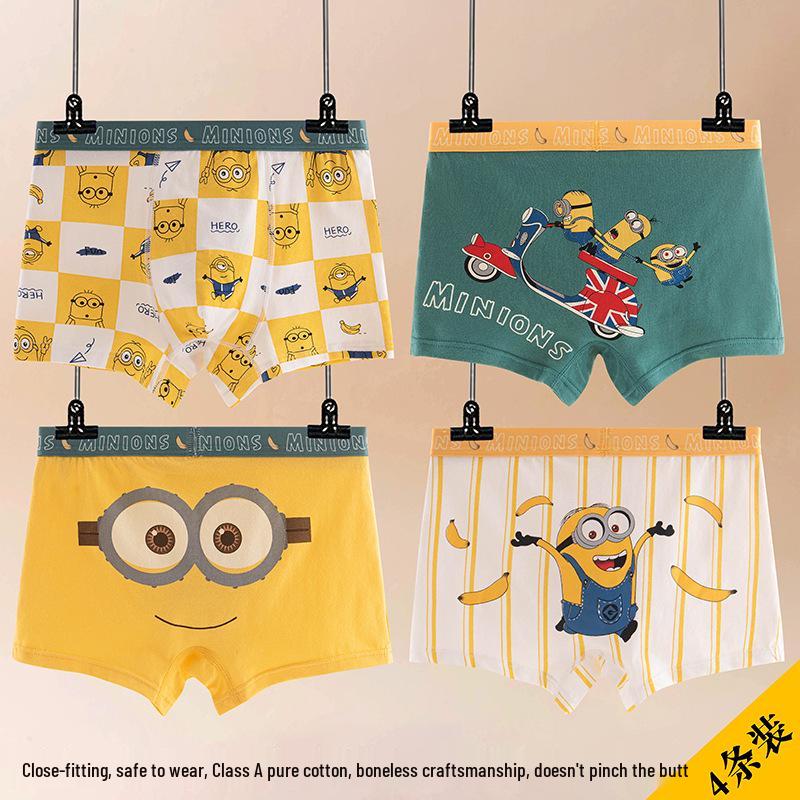 Boys  Cartoon Cotton Boxer Briefs for Tweens and Teens M [recommended 20-35 lbs]