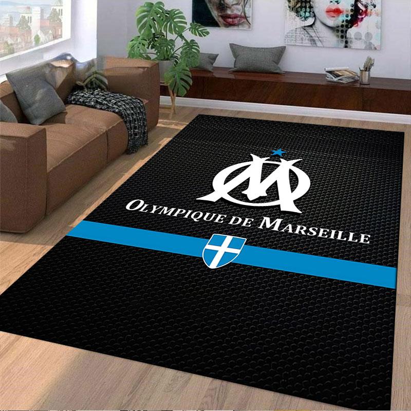 Olympique De Marseille Logo Suitable As a Non-slip Mat for the Living Room or Bedroom Sofa