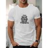 Stilvolles und minimalistisches Herren-T-Shirt mit kurzen Ärmeln, atmungsaktiv und lässig, mit Rundhalsausschnitt, perfekt für Sommer-Vintage-Streetwear
