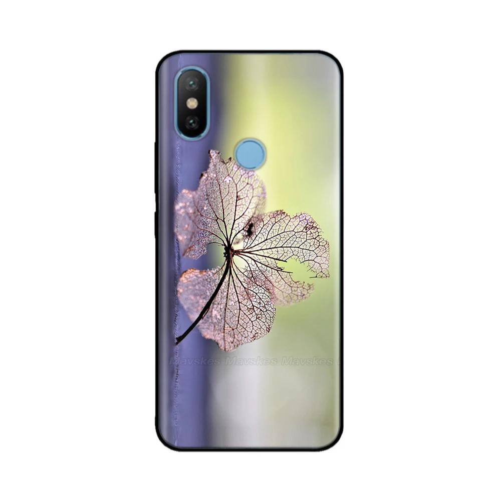 For Xiaomi Mi A2 Lite MiA2 Case Cute Heart Flower Back Cover Soft Silicone Phone Case For Xiaomi Mi A2 Lite A2lite Fundas Bumper