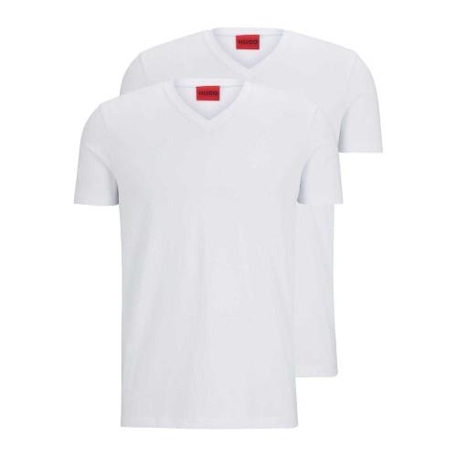 Hugo Mens V Neck T-Shirt (Pack of 2)