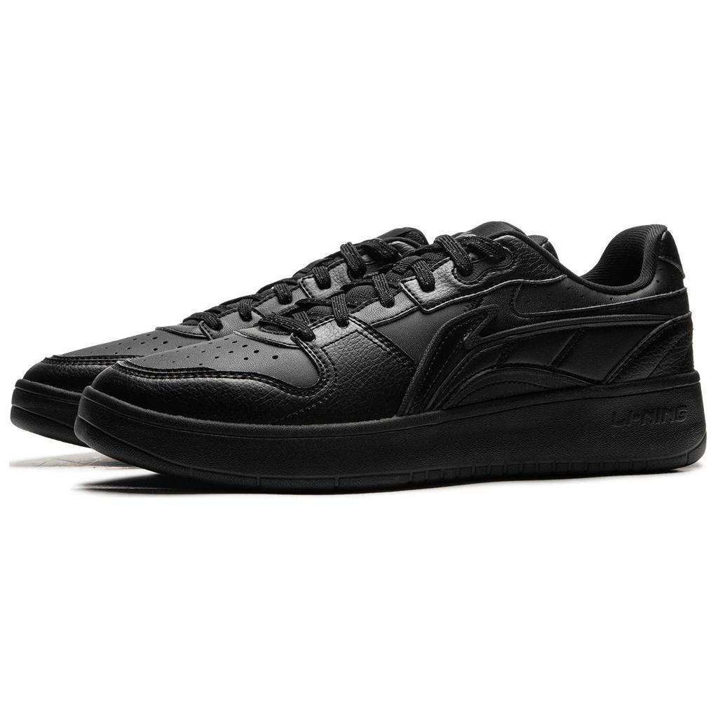 New LiNing Acer Truncatum Slip Resistant Cushioning Abrasion Resistant Low Top Skateboard Shoes Men's Black AGCU515-5