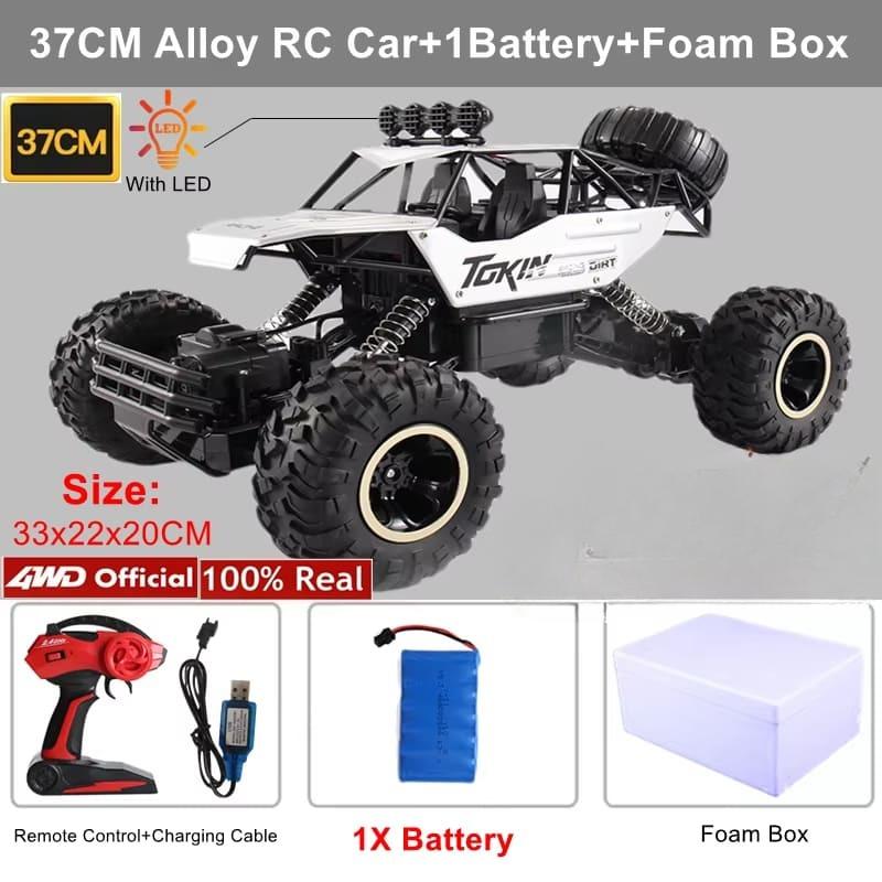 New 37cm Four-wheel Drive RC Car Off-road Vehicle 1:12 Simulation Off-road Vehicle Hill Climbing Car Radio Control Alloy Truck Toy Children Gift