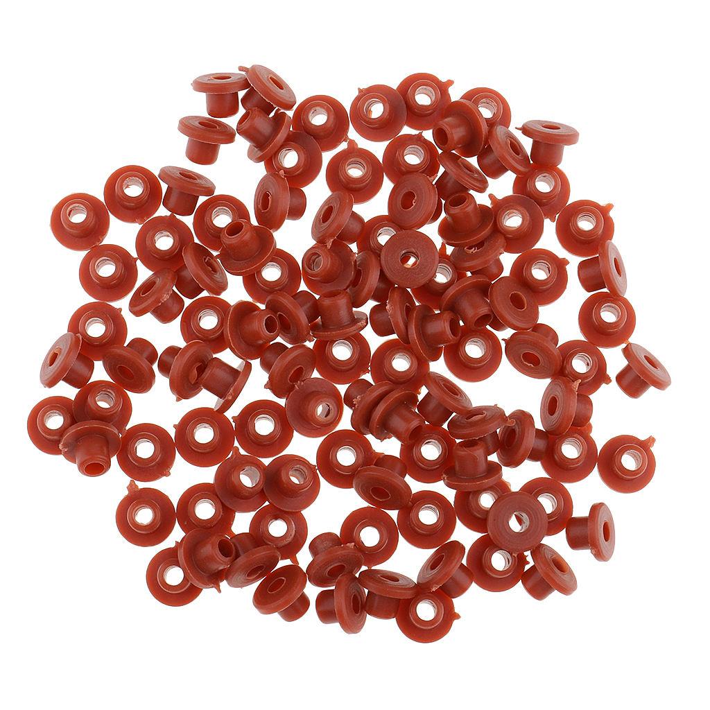 100 Stück Schwarze Gummimuscheln (Tüllen) Für Tattoo-Maschinen – 9mm Außen-, 3mm Innendurchmesser, Nadellagerung