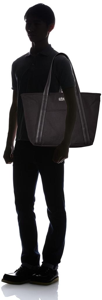 Manhattan Portage Black Label Offizielle Tragetasche MP1385LCVLBL Bevy Tragetasche (LG) Leicht Schwarz Leinwand