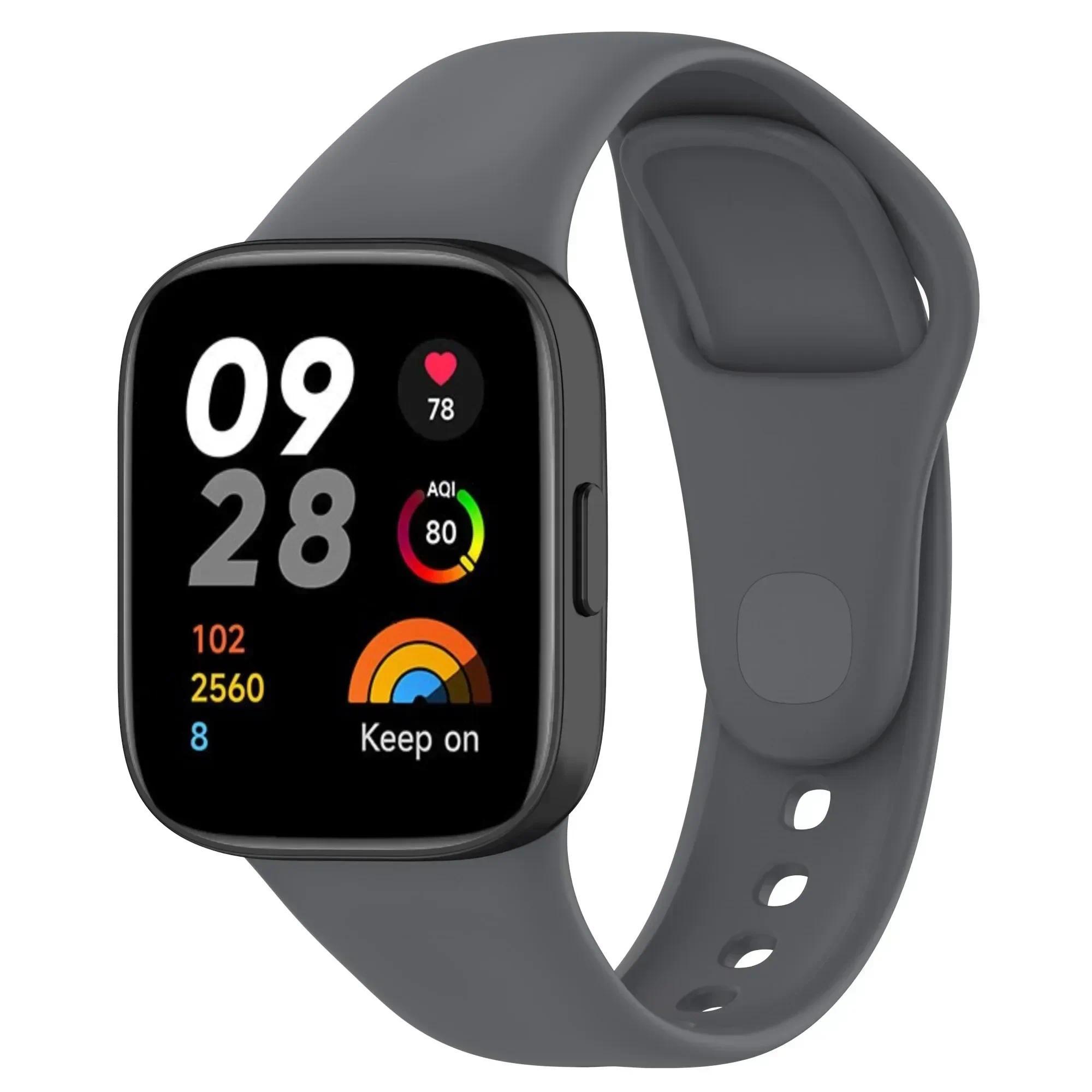 

Ремінець для годинника For Redmi Watch 3 Оригінальний ремінець для смарт-годинника Силіконовий браслет на зап ястя Для Xiaomi Redmi3 Ремінець Correa For Redmi Watch 3 сірий