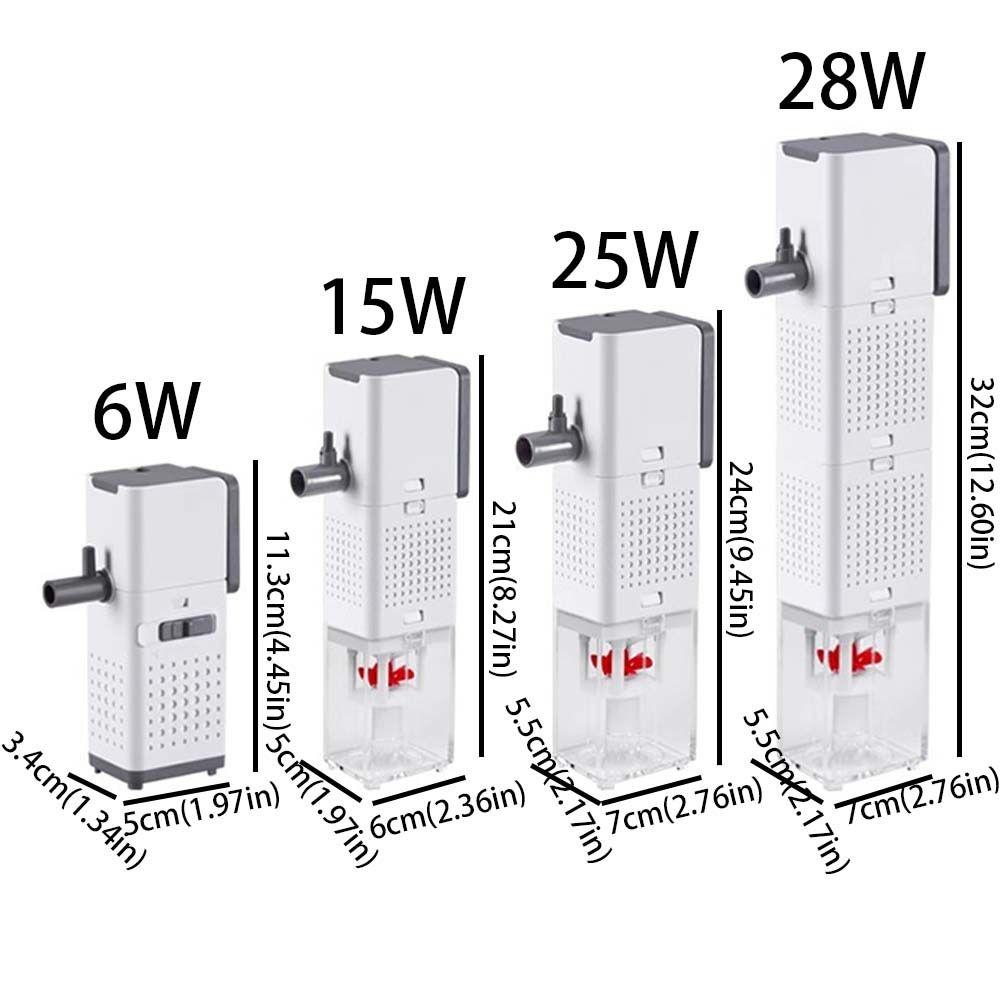3-in-1 System Fish Tank Submersible Filter Strong Power Water Purification Pump  Feces Separation
