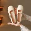 French Mary Jane autumn new grandma shoes with skirt gentle small leather shoes soft sole single shoes