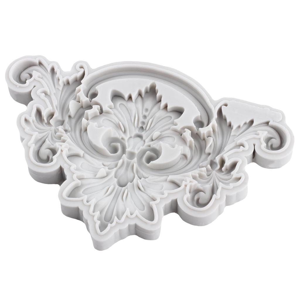 Baroque Silicone Mold Curlicues Scroll Lace Fondant Molds Cake Decorating Tools Cupcake Topper Candy Sugar Craft Gum Paste Polymer Clay