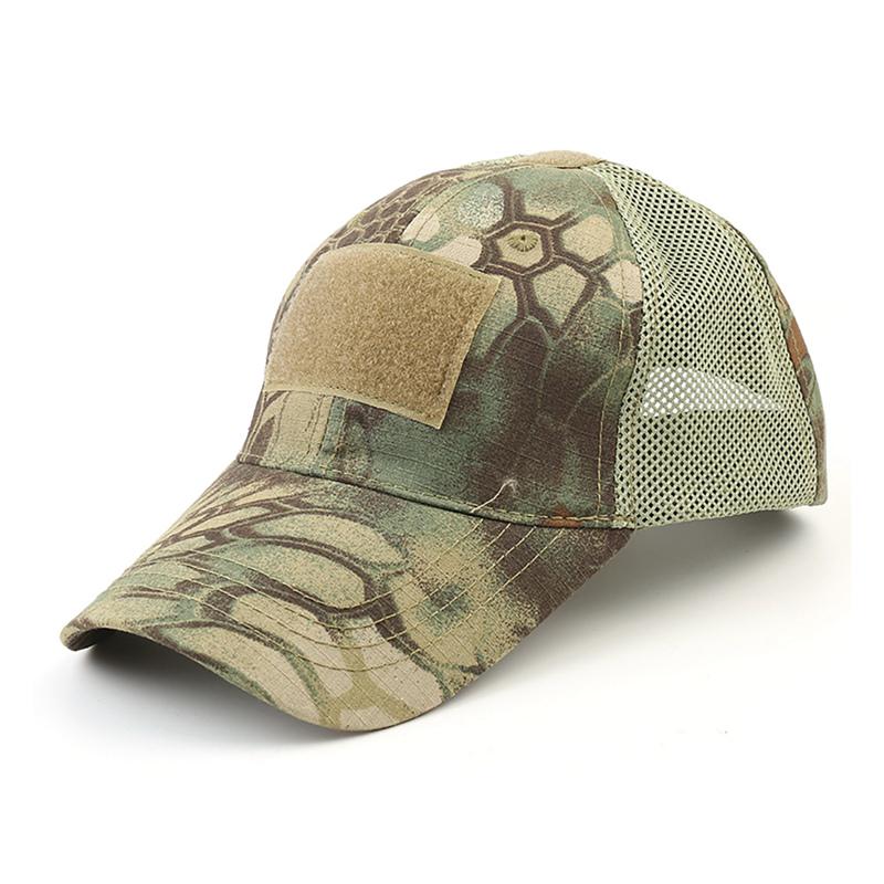 Tactical Army Hat Outdoor Sport Snapback Stripe Military Hats Camouflage Hat Simplicity Army Camo Hunting Mesh Cap