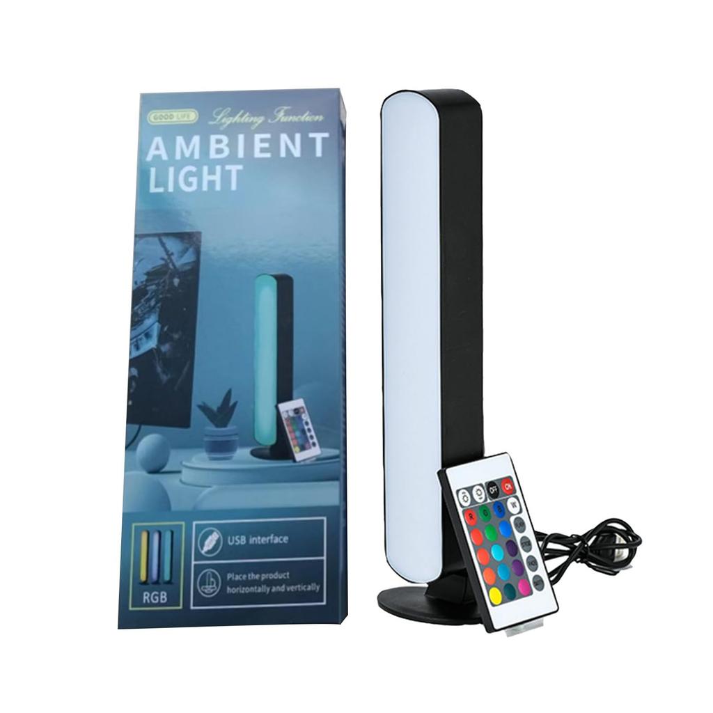 1/2pc LED Desktop Smart RGB Light Bars with Remote 16colors USB Plug Night Light for Gaming Desk Office Party TV Background Gift
