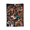 Black History Knitted Blanket Fleece  Super Warm Throw Blanket for Bedroom Sofa Bedroom Quilt