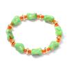 Creative Design Irregular Geometric Smudge Color Geometric Glazed Beaded Stackable Bracelets Women's Jewelry