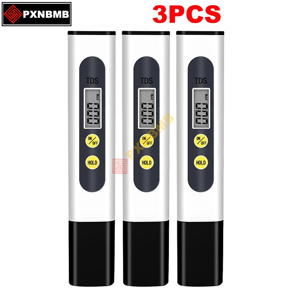 Digital Water Tester TDS Meter 3V 0-9990 PPM Water Quality Tester Pen Backlit LCD Display for Pools Drinking Water Aquariums