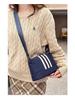 2024 Trendige Twill-Streifen Damen Crossbody Mehrschichtige Tasche - Europäische & Amerikanische Mode