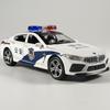 1:32 BMW M8 Police Alloy Car Diecast Model Children Vehicle Model Toy Display Collection Ornament Decoration Gift For Childrens