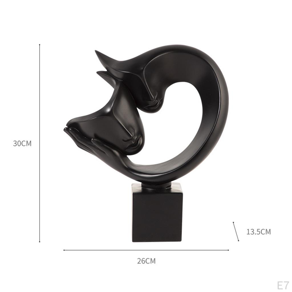 Abstract Statues Sculpture, Crafts Character Passionate Embrace Figurines for Shelf