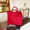 Canvas Shoulder Bag New Large-capacity Casual Tote Bag Mother and Child Bag Versatile Women's Lightweight Messenger Bag