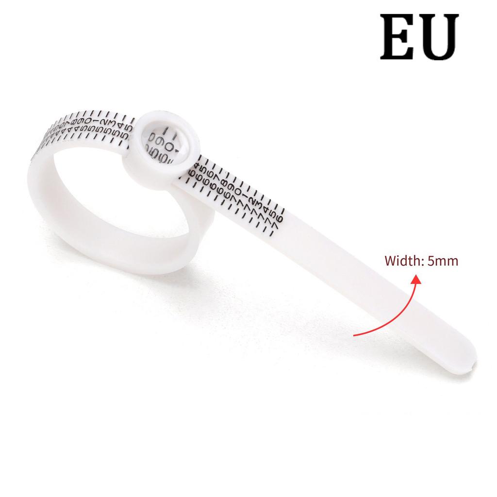 US/UK/EU/HK Size Ring Ruler Ring Measuring Tape Ring Measuring Tool Annular Coil Finger Size Filter with Magnifying Glass