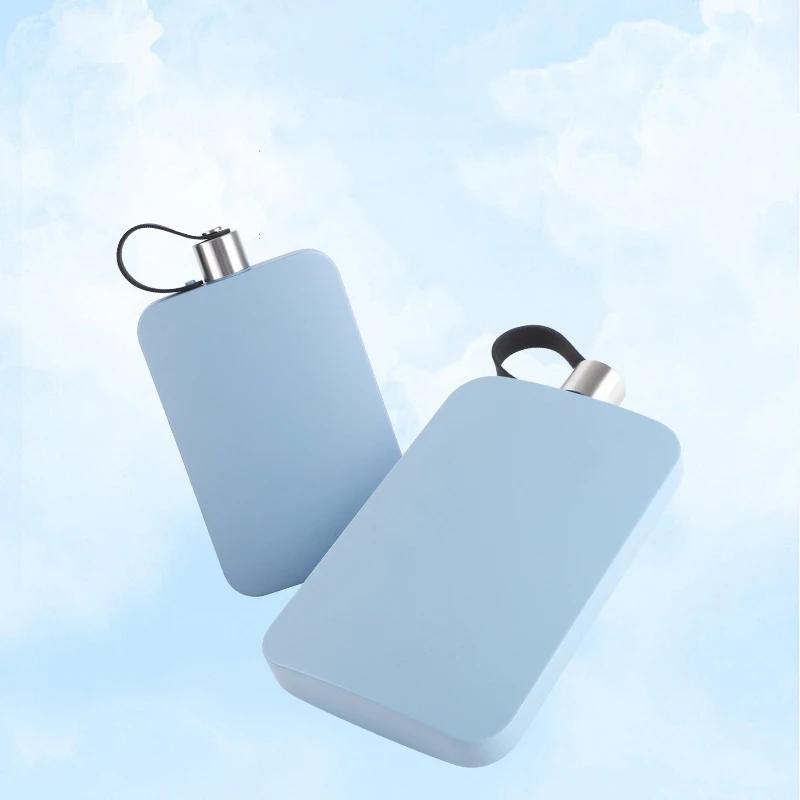 500ml Portable 304 SS Flagon black Whiskey Vodka Wine Pot Hip Flask Alcohol Drinking Bottle bar party outdoor utensil