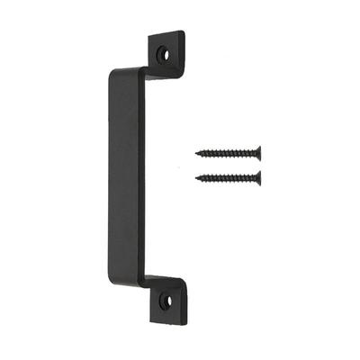 Black Heavy-Duty Metal Barn Door Handle for Wooden or Sliding Doors