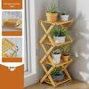 Mussel 4-Tier Wood Plant Stand for Balcony & Indoor