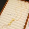 Stainless Steel Jewelry Multi-layer 3D butterfly Necklace, 18K Gold-plated Long Sweater Chain, Anti-oxidation butterfly Necklace
