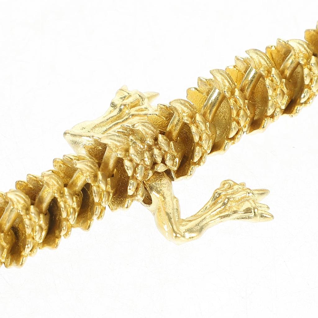 NUOBESTY Chinese Feng Shui Handmade Brass Statue Year Sculpture Golden Wealth Figurine Chinese Zodiac Amulet Figurine Home Decoration