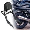 Motorcycle Sissy Bar Detachable Detach Backrest with Luggage Rack Sturdy Passenger