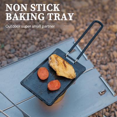 Mini Rectangular Barbecue Plate Multipurpose Teppanyaki BBQ Plate Outdoor Barbecue Tool