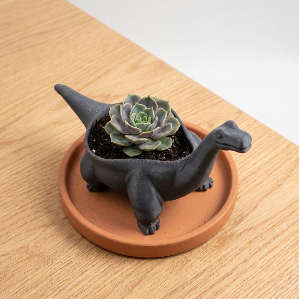 3D Printed Mini Flower Pot Desktop Decoration Plant Planting Pot Creative Dinosaur Flowerpot Home