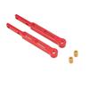 6pcs Durable Leaf Spring Modified Rod Black Red Silver Fixing Plate Kit  RC Accessories
