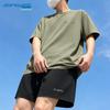 Jeanswest Men's Letter Print Cotton T-shirt & Shorts Set