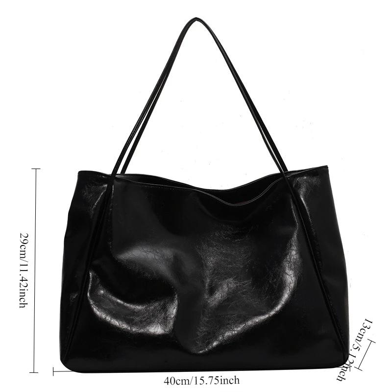 Casual Bag, New Trendy and Simple Women's Shoulder Bag, Simple and Versatile Large Capacity Commuting Tote Bags