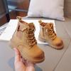 Children Fashion Boots Non-slip Kids Ankle Boots Causal Thick Bottom Girls Short Leather Boots All Match All Match Size 26-36
