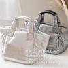 VITAFELICE Glitter Tote Bag for Women 2-Way (inb-10176p) (Silver)