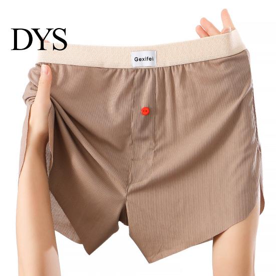 Patchwork Color Shorts Briefs Men Boxer Underwear Mid-rise Logo Button Contrasting Waistband Ice Silk Quick-Drying Panties Comfortable