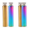 Stainless Steel Hip Flask Portable Polished Tube Liquor Bottle for Outdoor Leak-Proof Pocket Size Wine Accessory for Whiskey Vodka Spirits