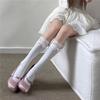 Female Spring and Autumn Everything Lovely Bow Lace Lace Calf Pile Pile Socks