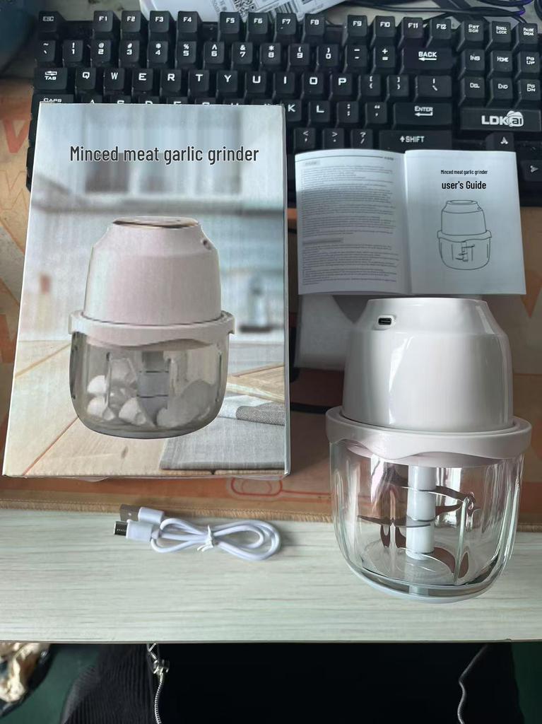 Electric Food Processor & Meat Grinder - Garlic Mincer, Masher, Stirrer, Paste Maker, Chopper for Baby Food.