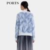PORTS Women's Knitted Long-Sleeve Round Neck Sweater