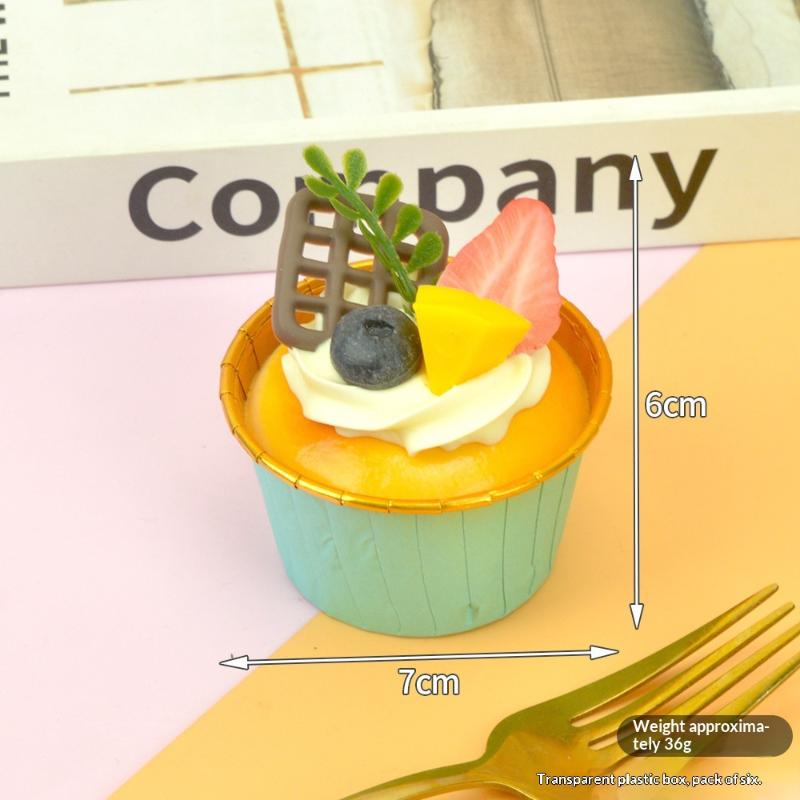 1 Pieza Pastel Falso Sabor Suave Modelo de Pastel Accesorios de Simulación Modelo de Comida Decoración de Gabinete Accesorios de Boda Decoración a Escala