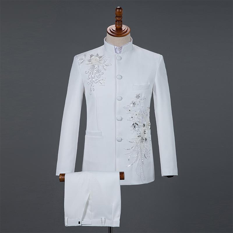 

Мужской костюм Чжуншань в китайском стиле - Формальная одежда для выступлений и хора Small