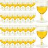 25PCS Clear Plastic Wine Cups Recyclable 5 Oz Shatterproof Wine Cup Juice Cups Disposable and Reusable for Party Wedding