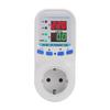 1pc 16A Metering Socket 220V Dual Digital Display Overvoltage/undervoltage Protector For Household Appliances